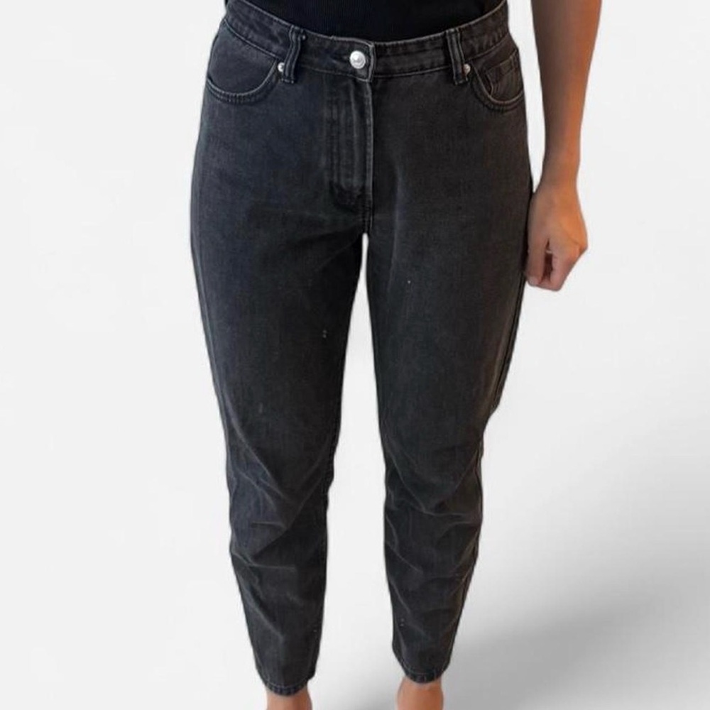 Bershka Charcoal Ankle Jeans